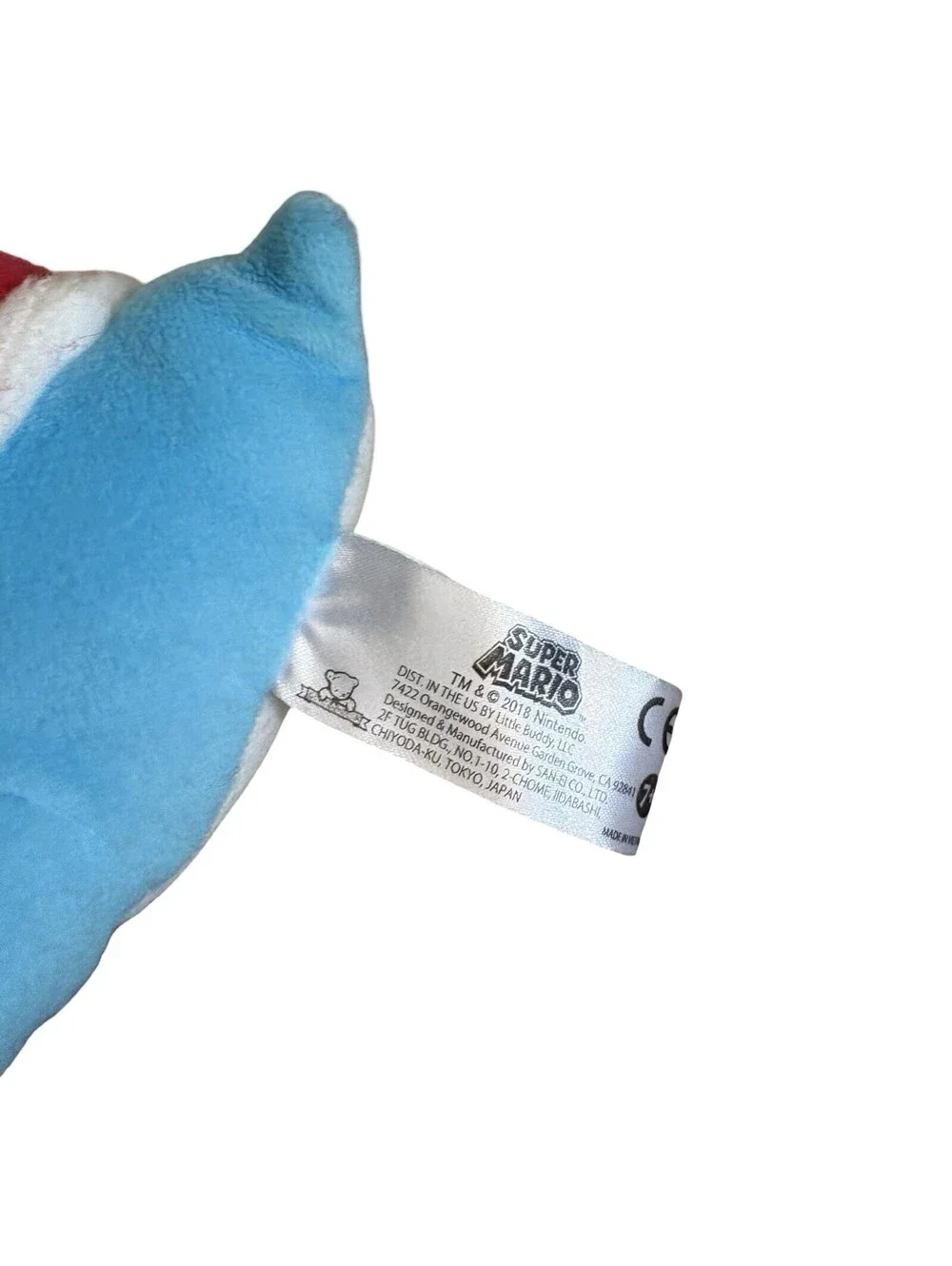 Yoshi Blue 6” Dinosaur Nintendo Super Mario Brothers Plush Toy Stuffed Animal